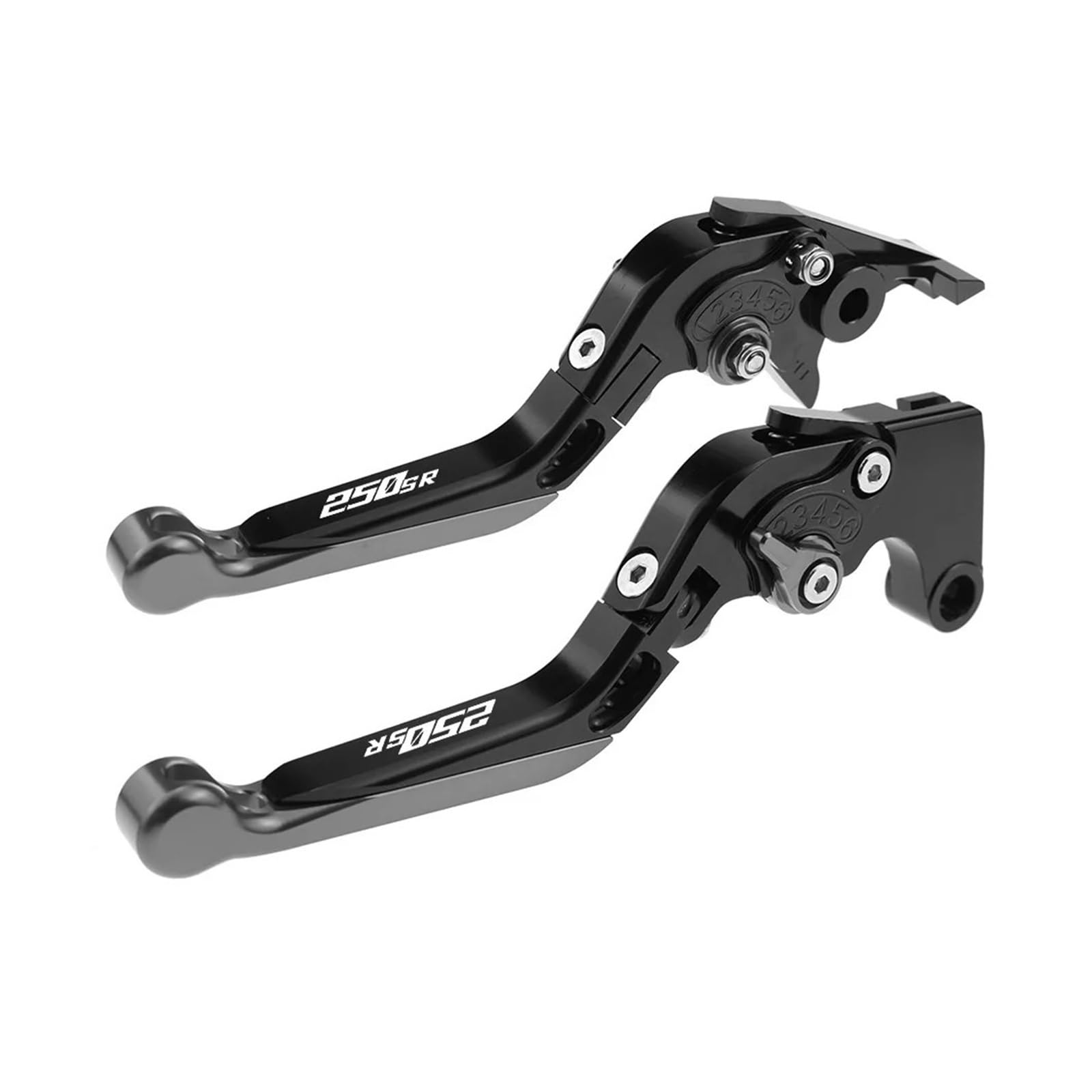 Wnftyske Grey W Motorcycle Brake Clutch Lever Pivot Levers Motorcycle Cnc Accessories For Cfmoto 250-Sr 250 Sr 250Sr 2019-2022 Folding Extendable Brake Clutch Levers Adjustable Handle Set
