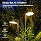 BUCASA Solarlampen für Außen Garten, 8 Stück Moderne Solarleuchten für Außen mit Super Helle 12 LED Lichts, Wasserdicht Solarleuchten Garten Deko für Rasen, Terrasse, Hof, Gehweg, Geschenke