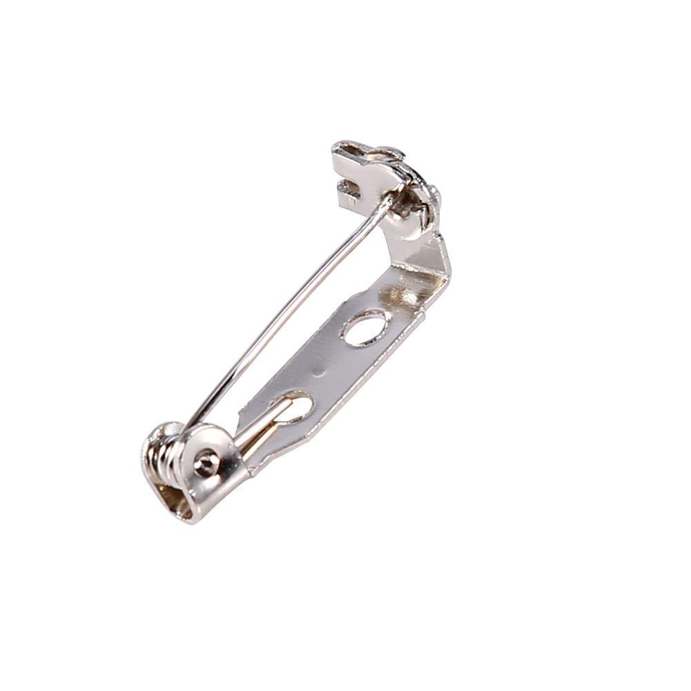 Spille Di Sicurezza In Metallo - Argento - 20 Pezzi - Diverse Misure - Per Cucito, Crafting - TSI - Foto 9