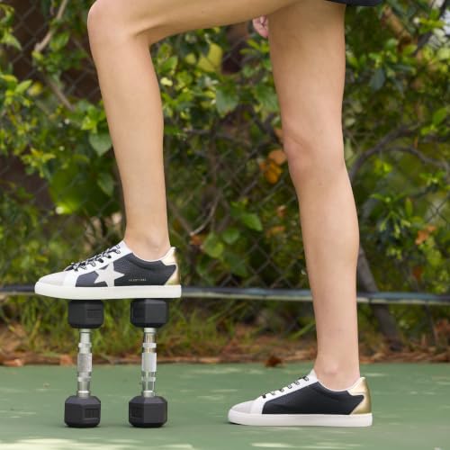 Image of VINTAGE HAVANA Women's Fashion Sneakers | Casual Lace up Low Top Tennis Shoes | Cute Trendy Dressy Sneakers