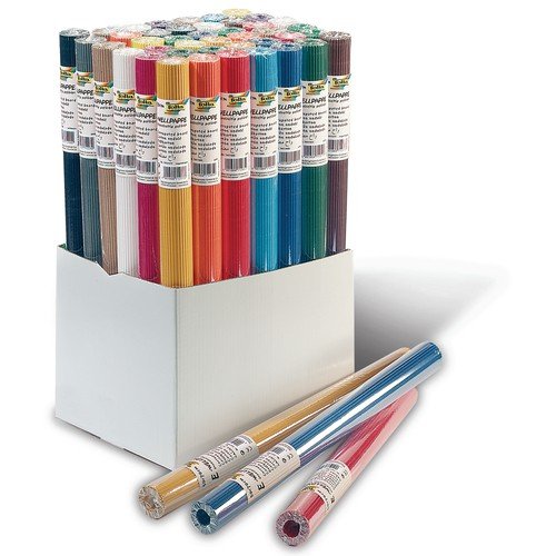 Preisvergleich Produktbild Bastelwellpappe gerollt, sortiert, 45 Rollen