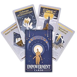PURPLE CANYON Empowerment Cards for Women and Men | Positive Affirmations Cards for Motivation and Inspiration | Mindfulness Cards for Self Care | Beautiful Gold Foil 52 Card Deck