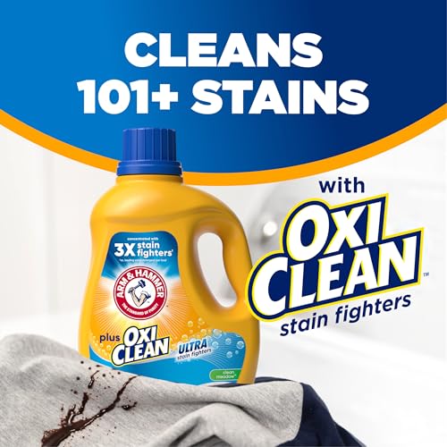 Image of ARM & HAMMER Plus OxiClean Ultra Stain Fighters Liquid Laundry Detergent