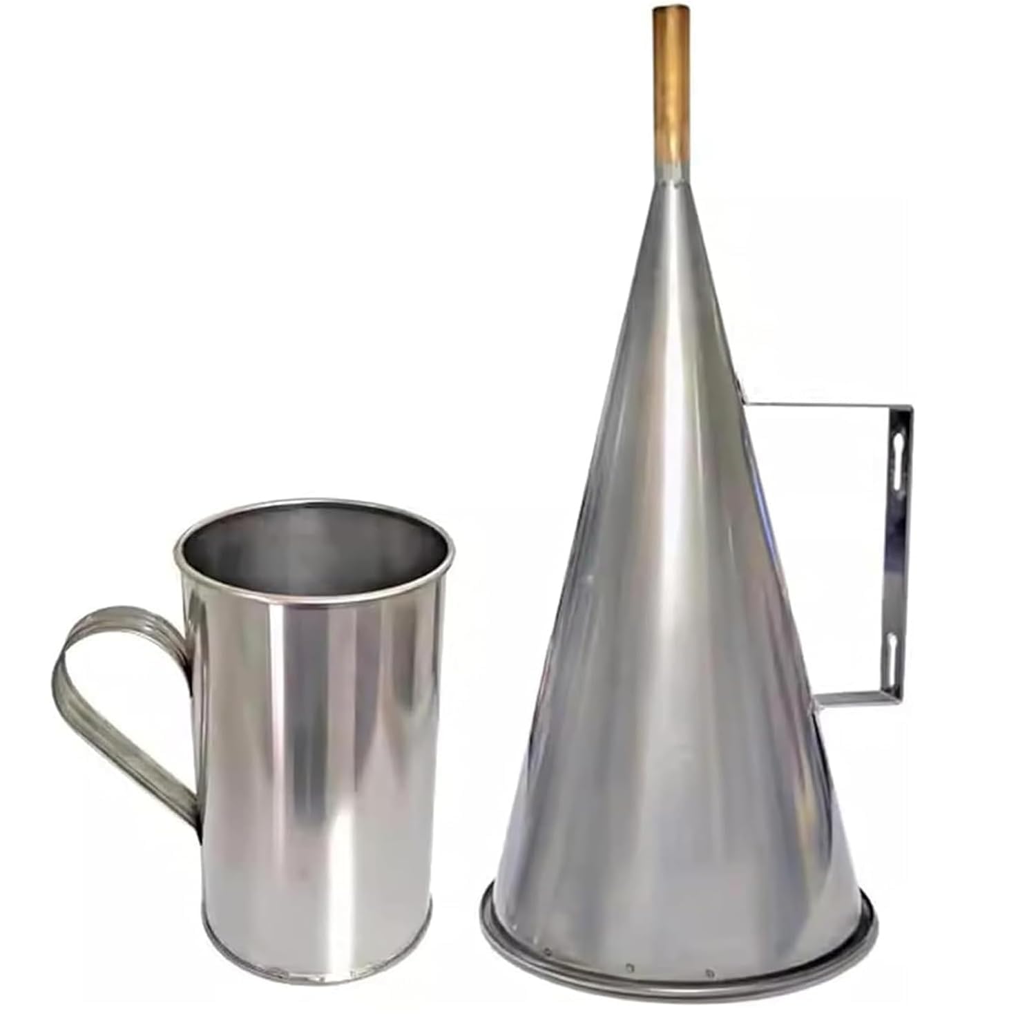 Kit viscosimetro Portatile a Imbuto per fluidi di Perforazione e fanghi, con misurino e setaccio, Strumento per lanalisi dei fanghi sul Campo.