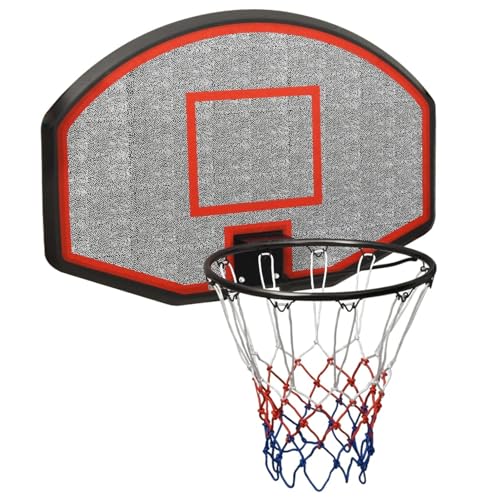 BaraSh Tablero de Baloncesto Polietileno Negro 90x60x2 cm Red Canasta Baloncesto Exterior Canastas Baloncesto