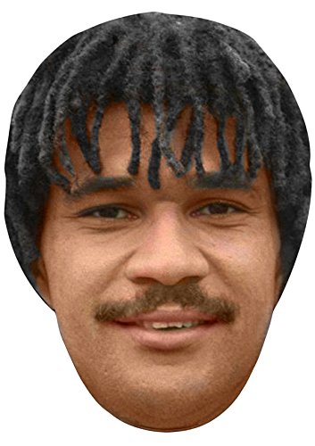 FoxyPrinting RUUD GULLIT YOUNG JB - Footballer Fancy Dress Cardboard Celebrity Cardboard Party Face Mask Fancy Dress