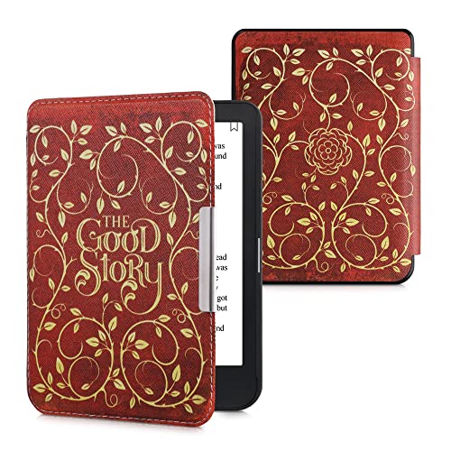 kwmobile Carcasa Compatible con Kobo Clara HD Funda - Funda e-Book con Solapa y Correa de Mano - Érase una Vez