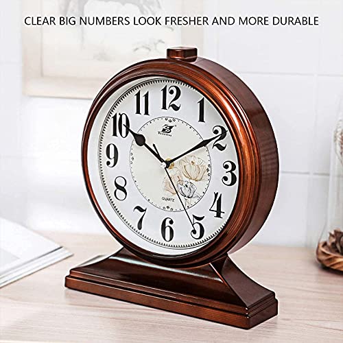 Reloj de repisa retro con acabados de calidad para decoración de salas de estar 5
