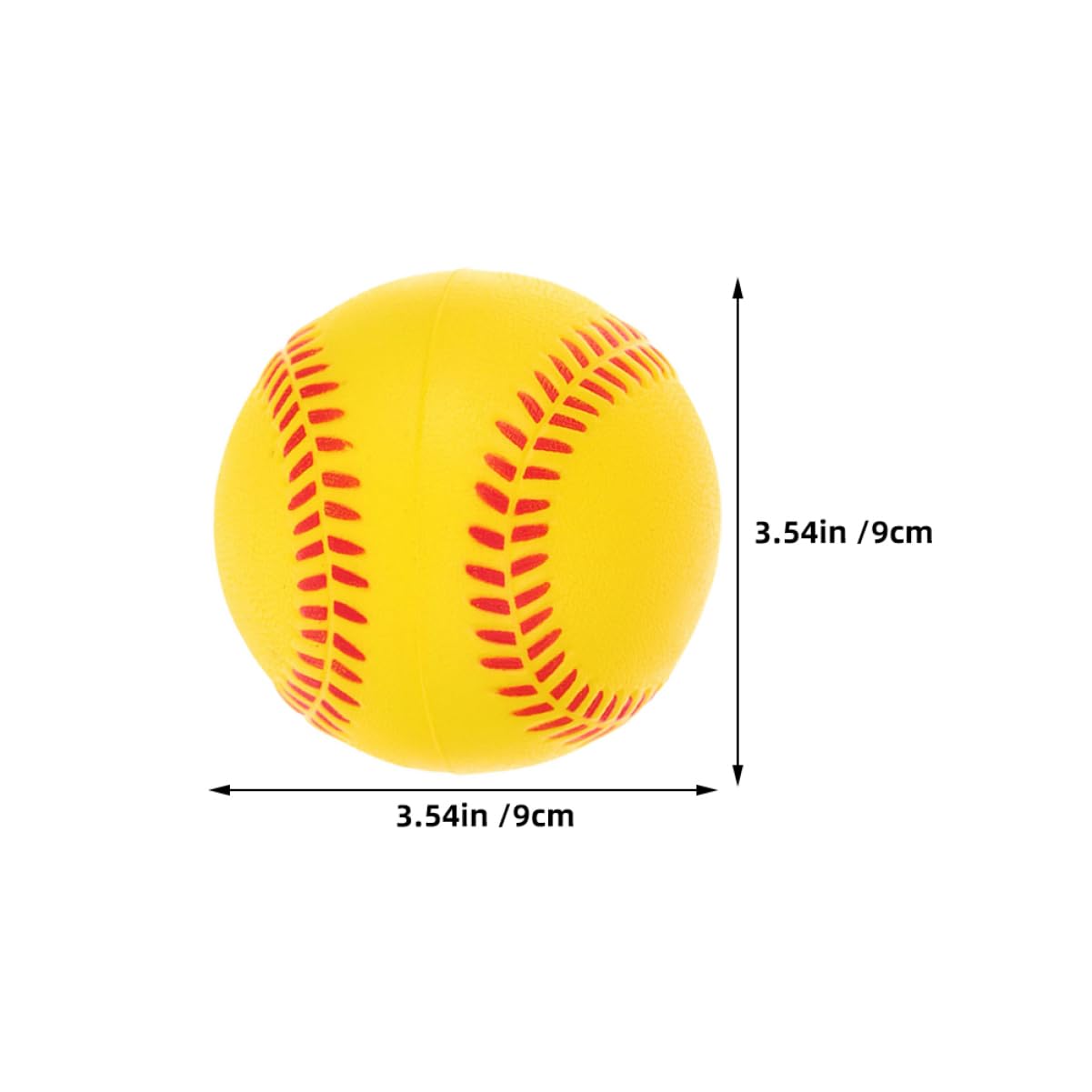 OSOLADY 6Pcs Soft Foam Baseball for Indoor Practice Balls for Safe Hitting Training Friendly Design for Beginners for Showers and Birthday Events