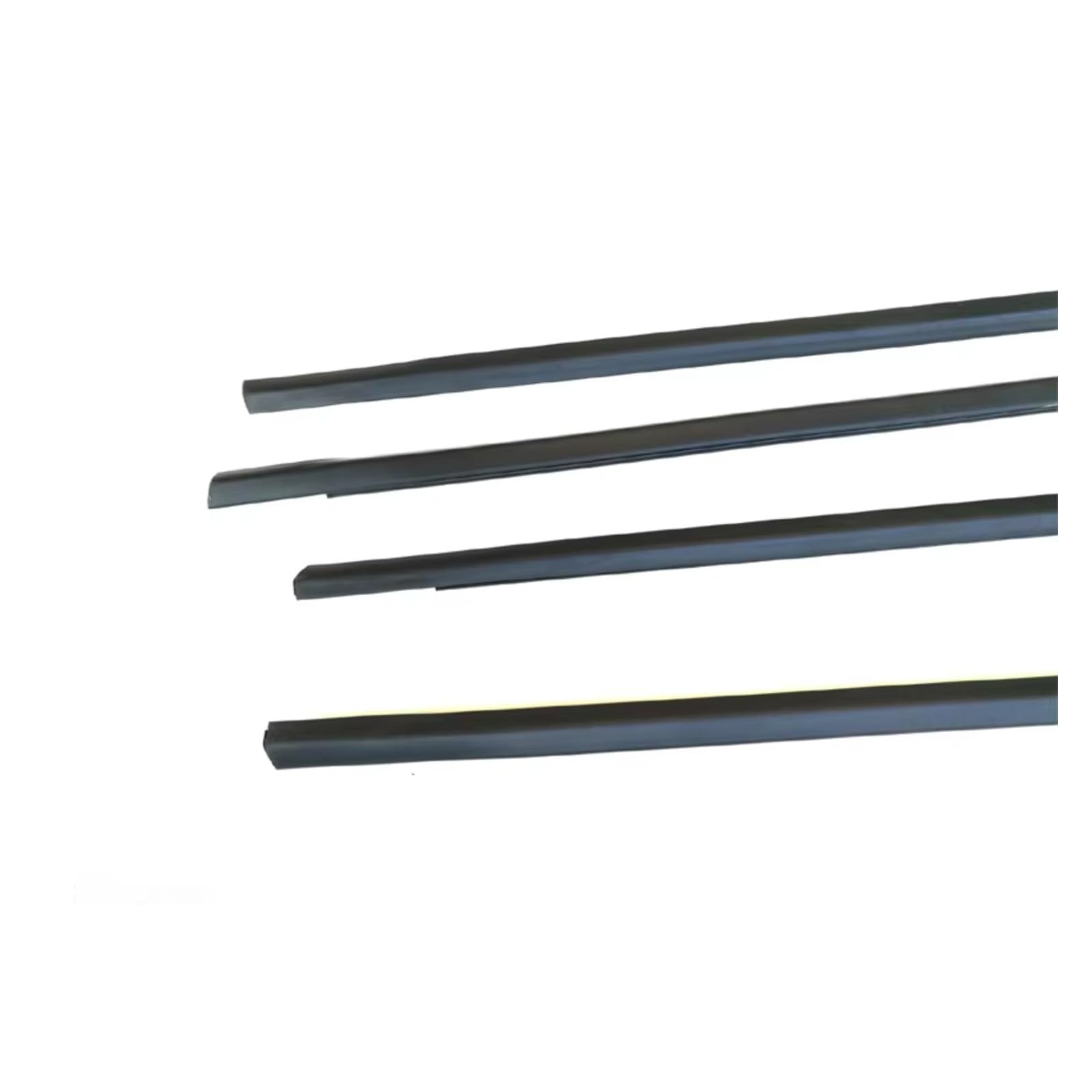 Pbqenxb Black For Kia For Forte 2009-2011 104Cm 91Cm Window Rubber 4 X Sedan Outside Chrome Or Moulding Door Belt Line Outer Window Weatherstrip