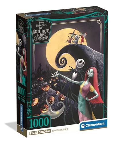 Clementoni - Puzzle Adulto 1000 Piezas Walt Disney Nightmare