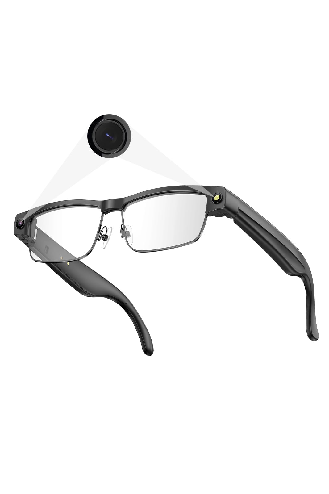 Smart Camera Glasses for Photos Audio Videos 8MP HD Recording 7H Battery Lightweight AI Camera Glasses for Men