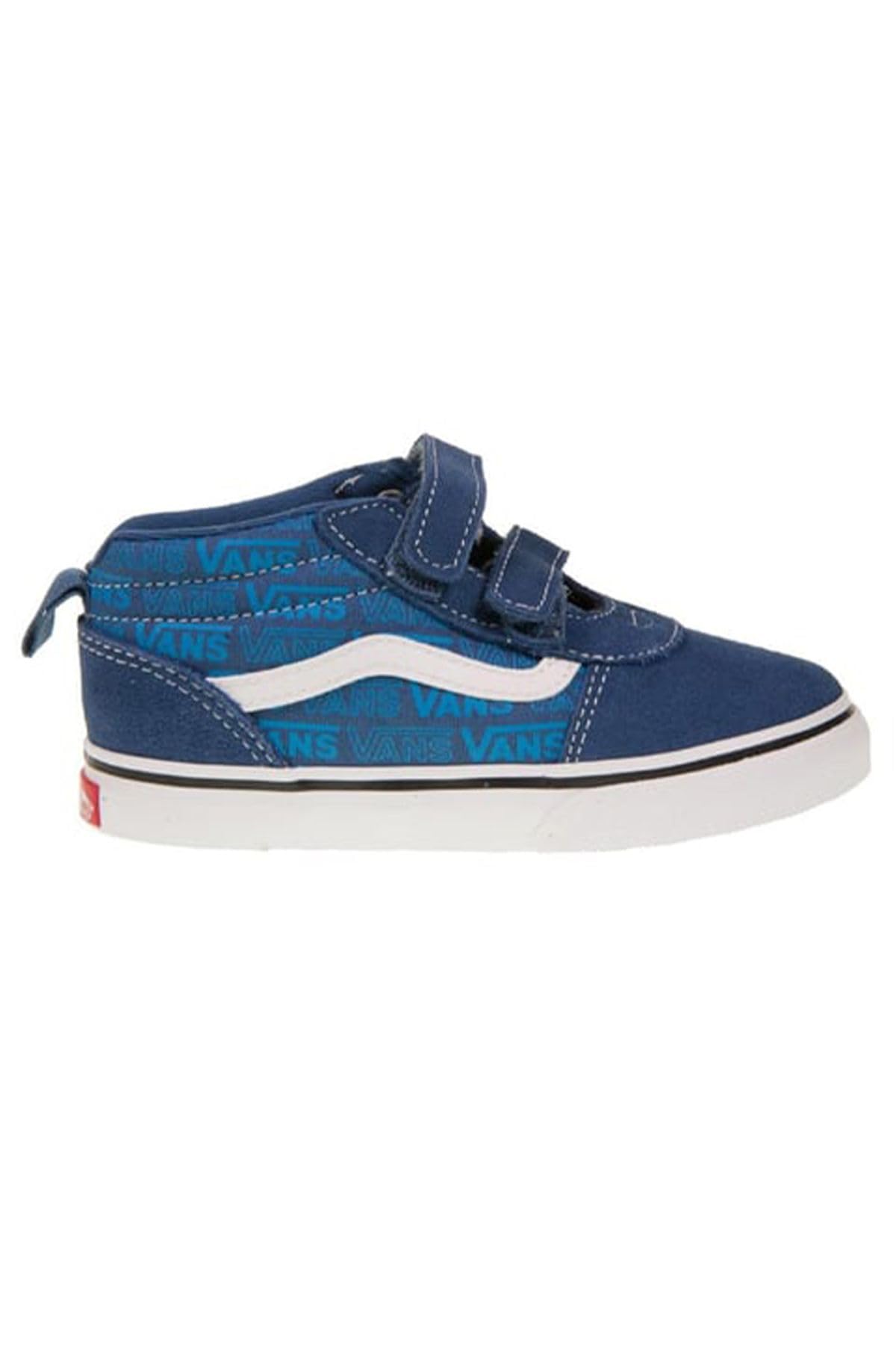Vans Toddler's Ward Mid Velcro Sneaker, Tonal Logo Bijou Blue, 4.5 UK