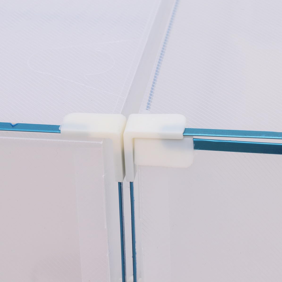10 Pezzi Scatola Organizer Scarpe in Plastica Bianco Impilabile e Portatile Bordo in Metallo per Armadio, Contenitore Basso per Scarpe da Donna 31x20x12,5 Cm