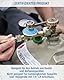 CFH Gasdruckregler Propan Gasflasche stufenlos regulierbar 1-4 bar DR 115 – Druckminderer mit Manometer, Eingang G.5 und Ausgang H.6 3/8 gemäß EN 16129, Durchfluss 6-10 kg/h