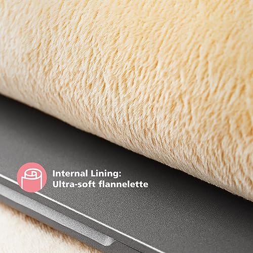 KIZUNA Laptop Sleeve Case 15.6 Inch Computer Bag Carrying Handbag for 16" MacBook Pro M1 M2 Max/16 Lenovo IdeaPad Flex 5i/Thinkbook 16+ /15.6" HP Envy x360 15/Dell XPS 15/LG Gram 15,Pink - Image 4