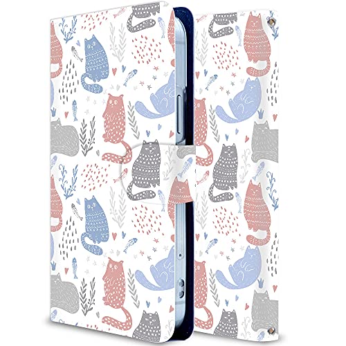 iitrust iPhone 13 pro ケース 手帳型 アイホン 13 proカバー アイフォン 13 proスマホケース スタンド機能 カードホルダー ストラップ穴付き 猫 シンプル アニマル