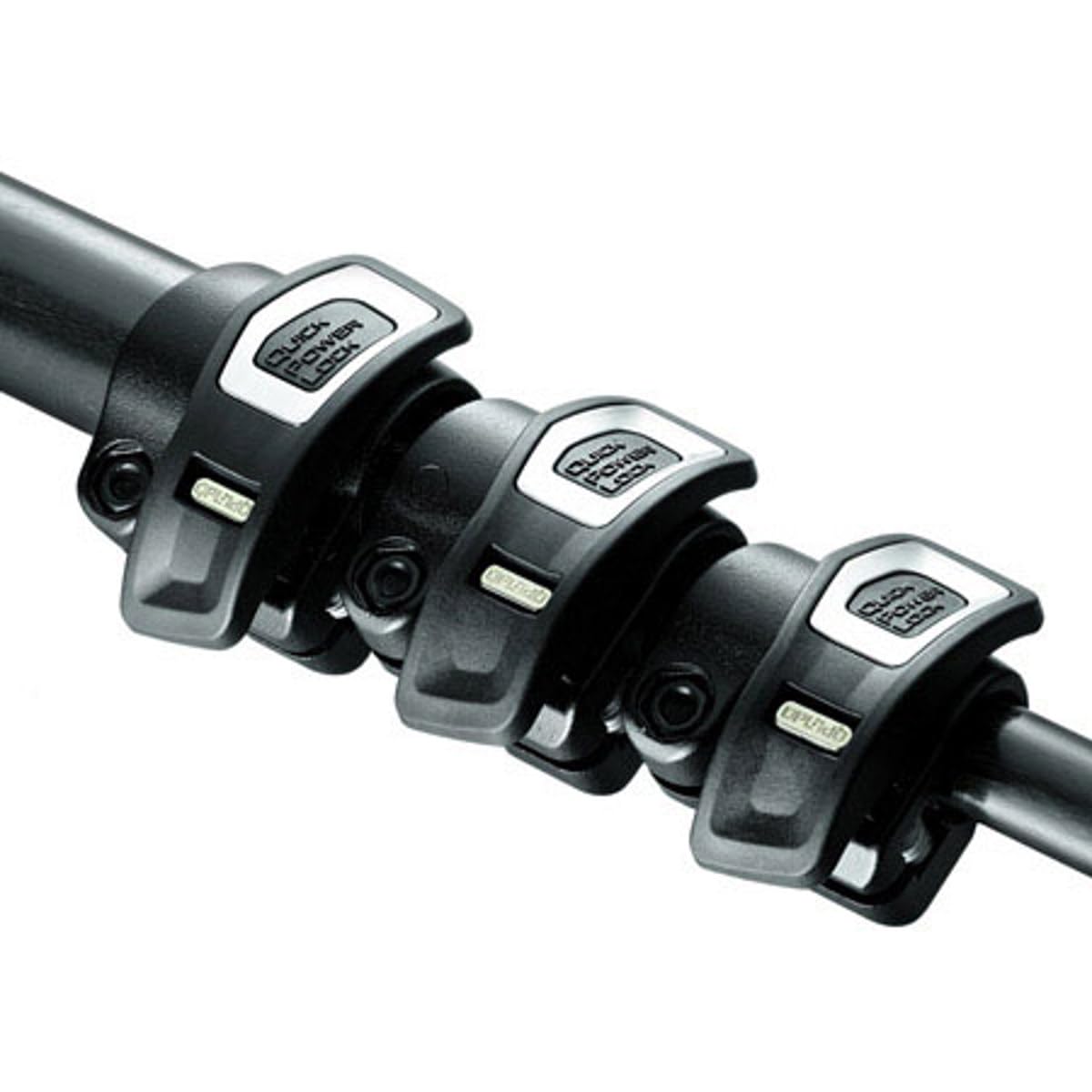 Manfrotto 055 - Trípode de Fibra de Carbono de 4 Secciones con Columna Horizontal (MT055CXPRO4), Color Negro