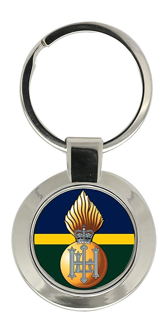 Giftshop Uk Unisex Silver Coloured Metal Royal Highland Fusiliers, British Army Key Ring