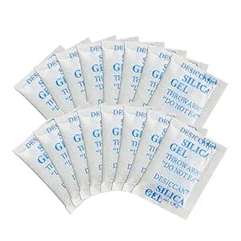 WAOTOAW 500 Pcs 2 Gram Desiccant Packets, Food Grade Silica Gel Packs, Moisture Absorbers for Storage