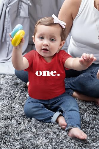 One - Toddler Outfits - Funny First Birthday Shirt Cute Baby Girl and Boy 1 Year Old Clothes3