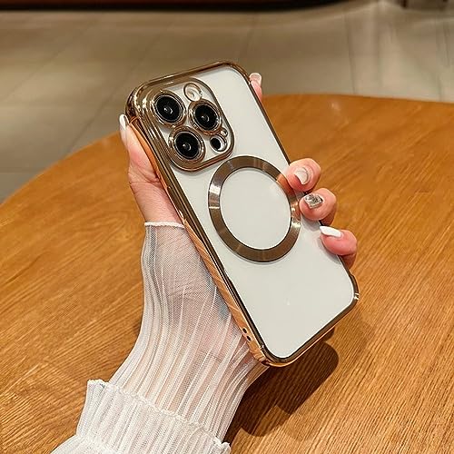Coque transparente iPhone 14 magnétique idéale pour charger votre téléphone au bureau