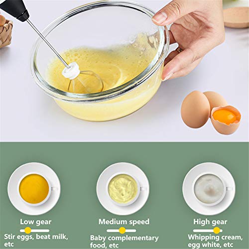 Wiederaufladbarer Milchaufschäumer, Handheld-Schaum-Maker mit Edelstahl-Schneebesen für Kaffee, Latte, Cappuccino… – Bild 3