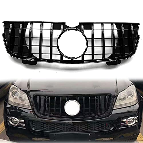 Grille Maille Capot Benz GL X164 améliorant le flux d'air du moteur noir