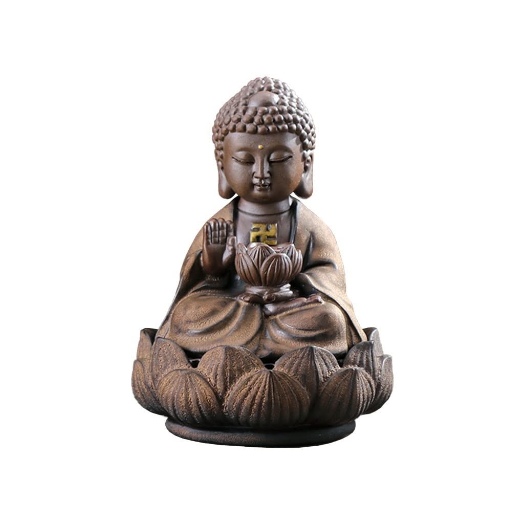 Incense Burner Ceramic Reflux Incense Burner Buddha Holder Smoke Waterfall Aromatherapy Decoration Home Waterfall Incense Burne