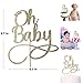 Oh Baby Cake Topper - Smash Cake Topper, New Baby For Photo Booth Props, Glitter Cake Decorating Supplies, Baby Shower Favors For Gold Cake Topper, Oh Baby Sign (Oh Baby)