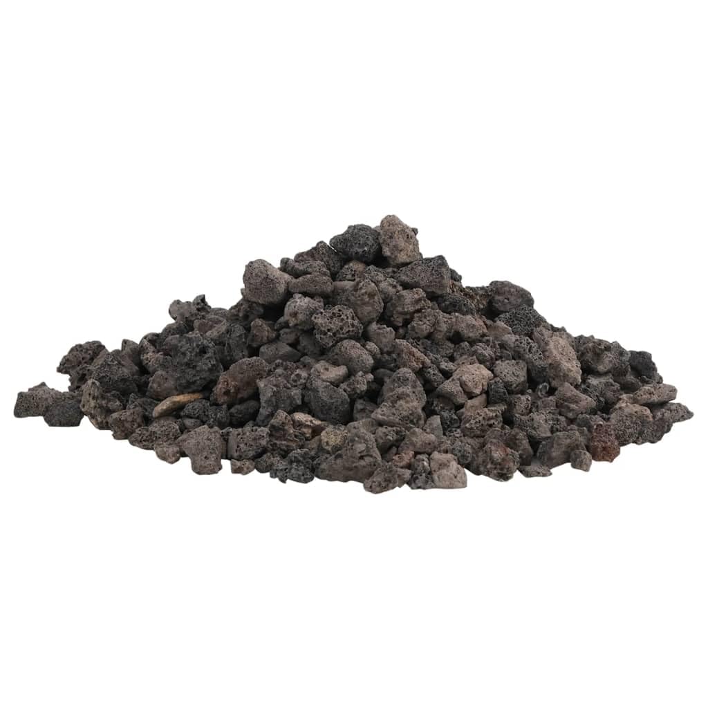 vidaXL Volcanic Rocks, Lava Accent Rocks for Aquarium, Volcanic Lava Stones for Succulents Cactus Pots Terrarium Plants Vase Fillers, 10 kg Black — image 1