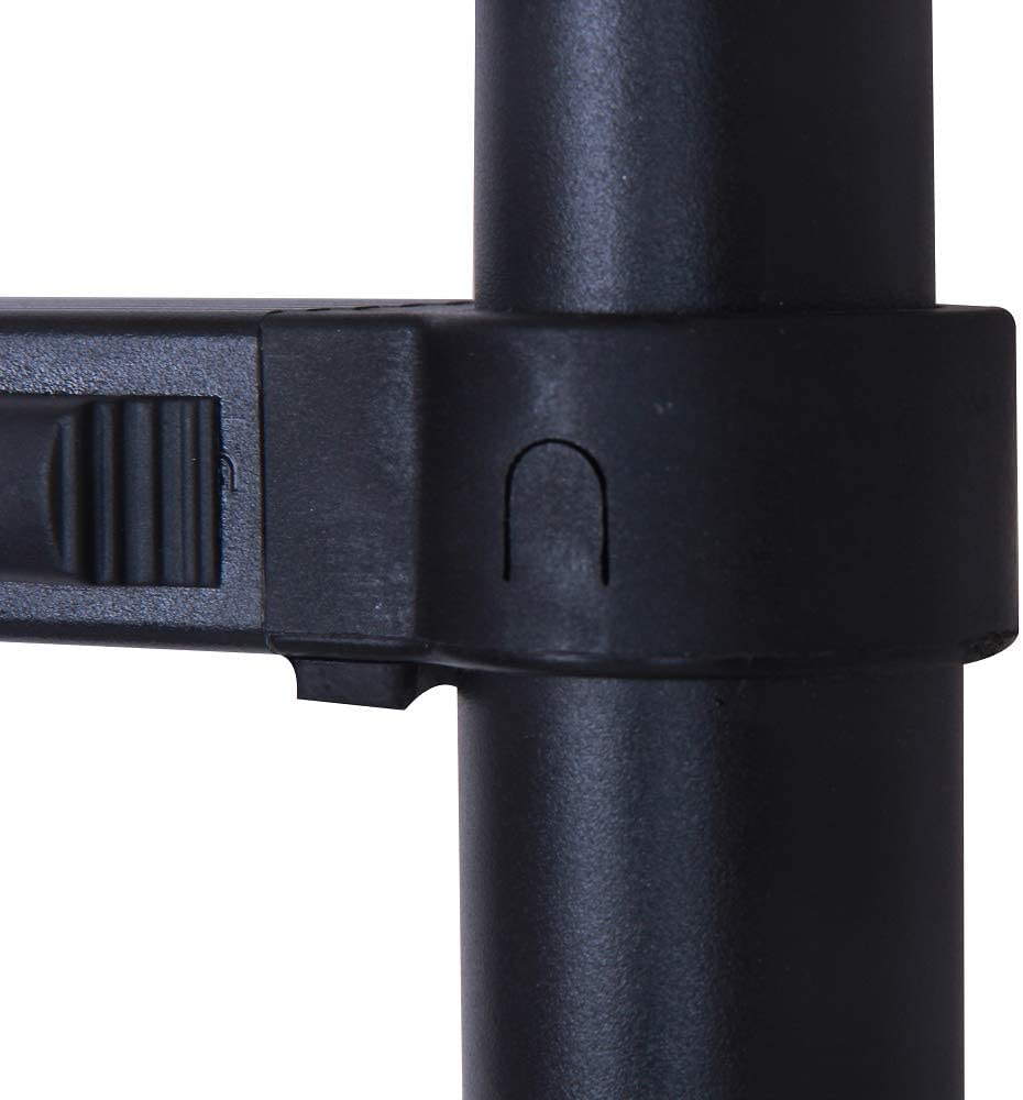 Faltbare Aluminium-Teleskopleiterverlängerung mit abnehmbarem Dachhaken EN131-Zertifikat Max. Belastung 150 kg/330 lb mit abnehmbarem Dachhaken 3,2 m/10,5 FT, Schwarz