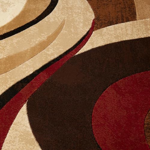 Tapete decorativo moderno abstracto 5'2"x7'2" miniatura 4