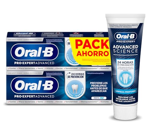 Oral-B Pro-Expert Advanced Science Limpieza Profunda Pasta Dentífrica, Pack Ahorro 2x75 ml