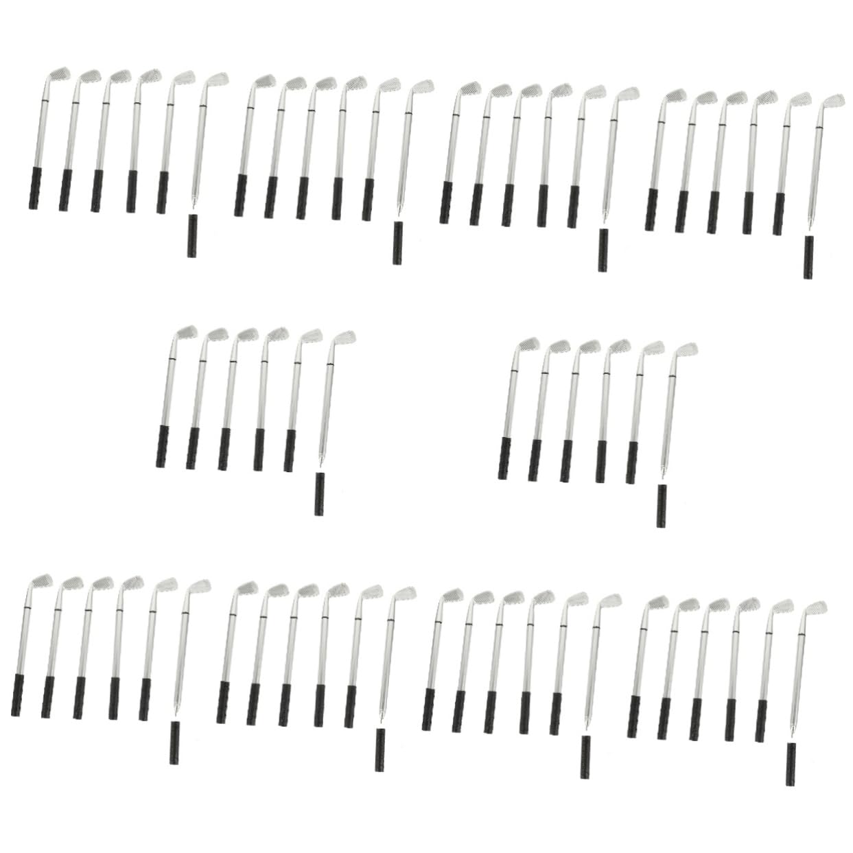 NUOBESTY 60 Pièces Stylo De Style De Golf Papeterie De Bureau De Football Stylo À Bille De Bureau Fête Des Pères De Golf De Papeterie s De Club À
