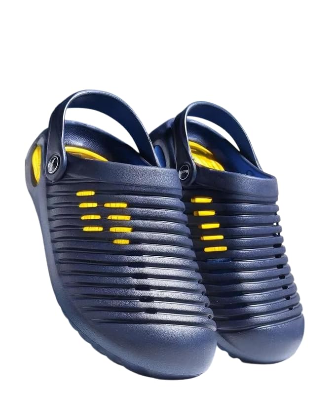 Image of Richmen Super Soft Stylish and Comfortable EVA Anti-Skid Men Sliders with Lightweight Cushioned Footwear Adjustable Back Strap Everyday Use Mules for Boys & Men's Clogs