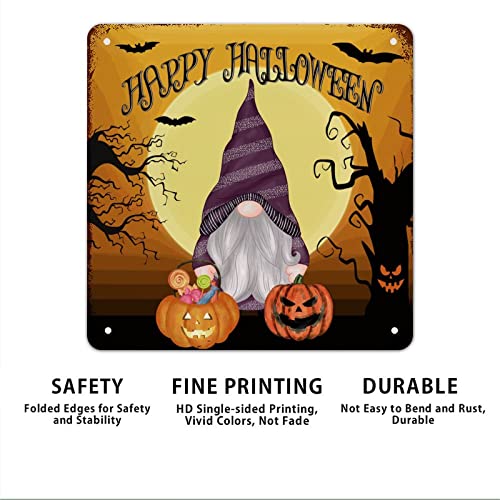 Déco murale cuisine et salon panneau Halloween gnomes rustique 38cm