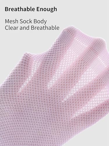 Kids Socks Solid Ruffed Crew Socks Cotton Knit Boneless Mesh Mid-Calf Casual Socks for Kids 5 Pairs4