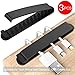 pzoz Cable Clips, 3 Pack Cord Organizer Charger Cable Management for Organizing Home Office Desk Phone Car Wire, Self Adhesive Cord Holders (Black)