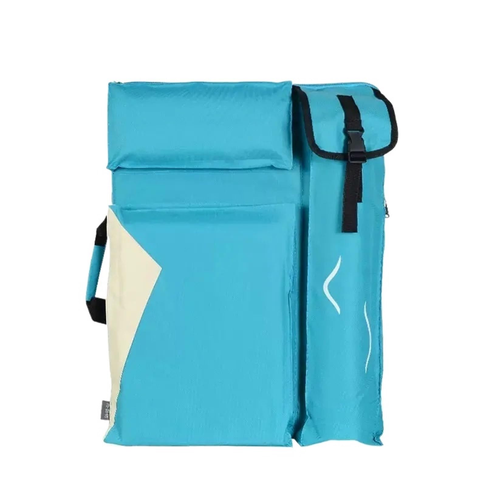 BoîTe De Rangement Pour Portfolio Artistique Sac d'artiste de mode A2 sac portefeuille for fournitures d'art planche à dessin dos étanche voyage étui(Blue)