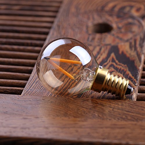 Grensk 1W Led Vintage Filament Lighting Bulb, Retro Edison Led Style, 10W Incandescent Bulb, Soft White 2200K , Dimmable, For Restaurant, Living Room, Reading Room-10 Pack #TOP3