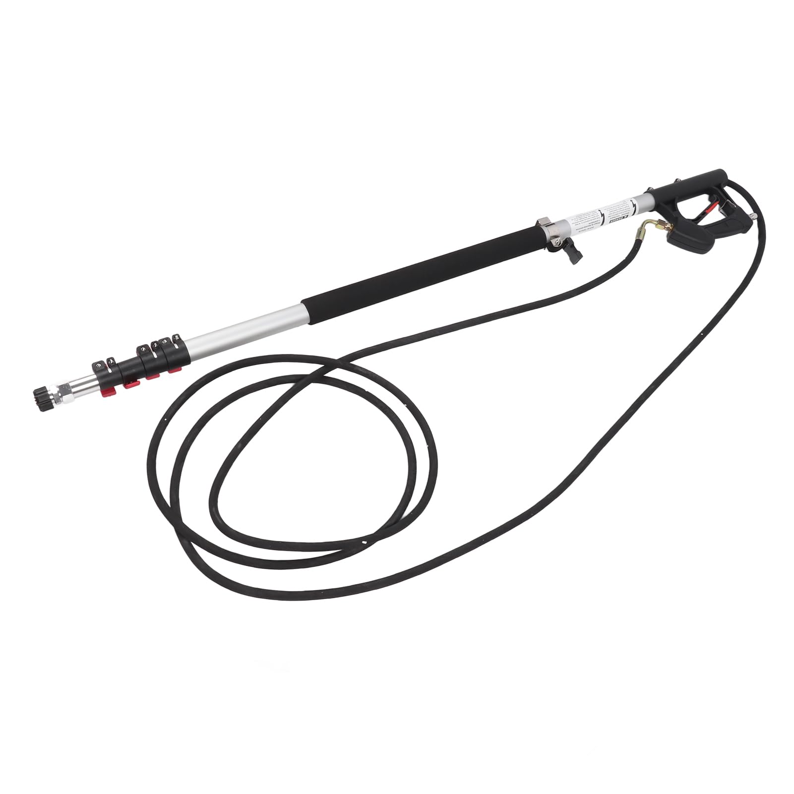 Pressure Washer Extension Wand, 35.4Inch 5 Section Telescoping Extension Wand, with Spray Nozzle Tip, for Cleaning Soffits Fascia Boards Ledges Drains