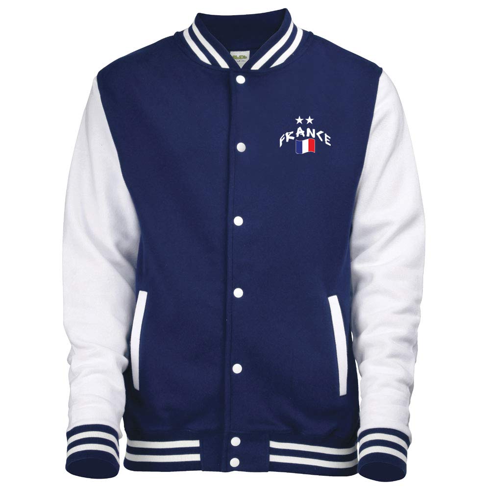 Supportershop France Champions 2 Etoiles Unisex Jacket, unisex_adult, Vest, 5060570688157, Blue (Navy), M
