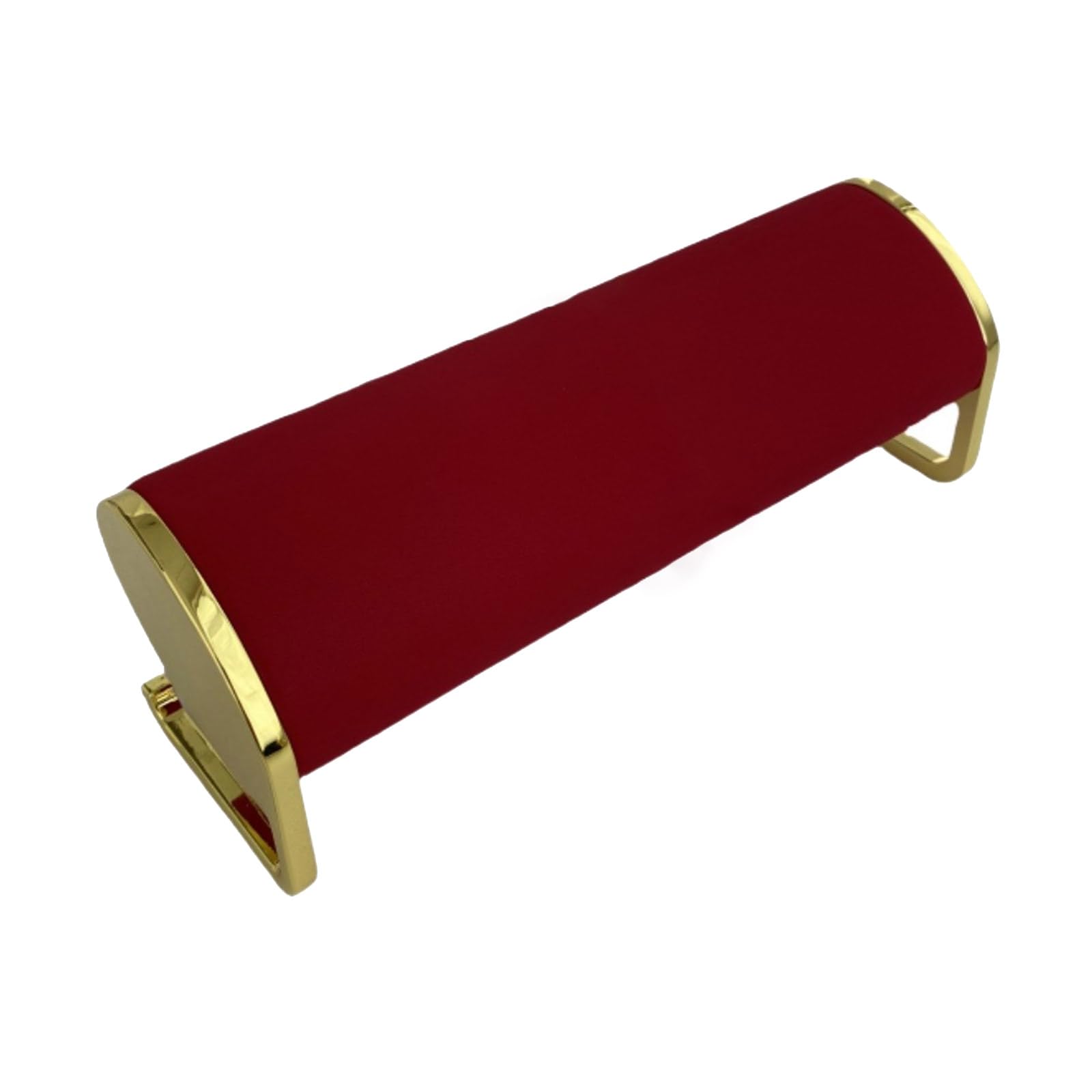 Jewelry Display Stand Delicate Long Plush Jewelry Display for Watches and Bangles with Elegant Metal Stand, L