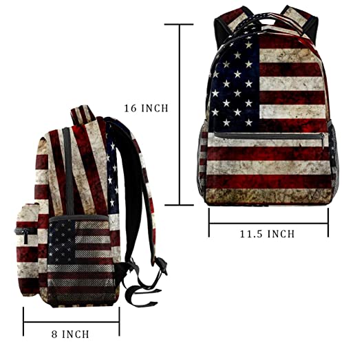 Sac à dos drapeau de l'Amérique pour ordinateur lycée outdoor