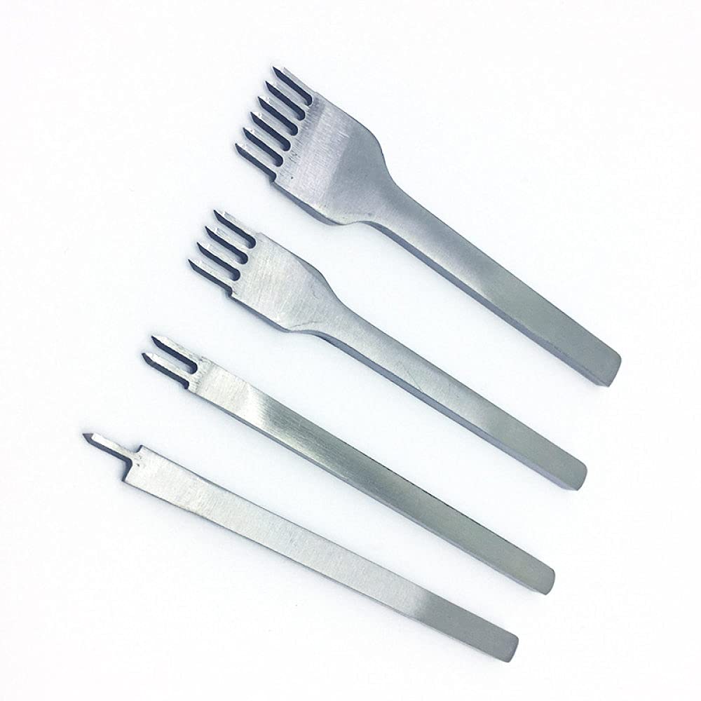 1 szt dziurkacz do paska 3/4/5 / 6mm rozstaw dziurkacz narzędzie do dziurkaczy skórzanych narzędzie szycie szycie DIY skórzane narzędzia rzemieślnicze, 5mm, zestaw 4szt