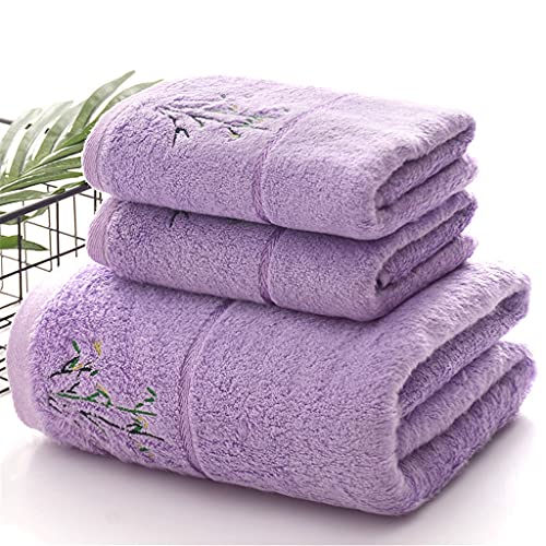 Serviette de toilette brodée LiChA anti-friction à absorption maximale