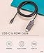 uni USB C to HDMI Cable 10ft 4K@60Hz, Sturdy Aluminum USB Type-C to HDMI Cord, (Thunderbolt 3/4 Compatible) with Samsung S8-S23, MacBook Pro/Air2023, iPad Pro/Air 4, iPhone 15 Pro/Max, Chromebook