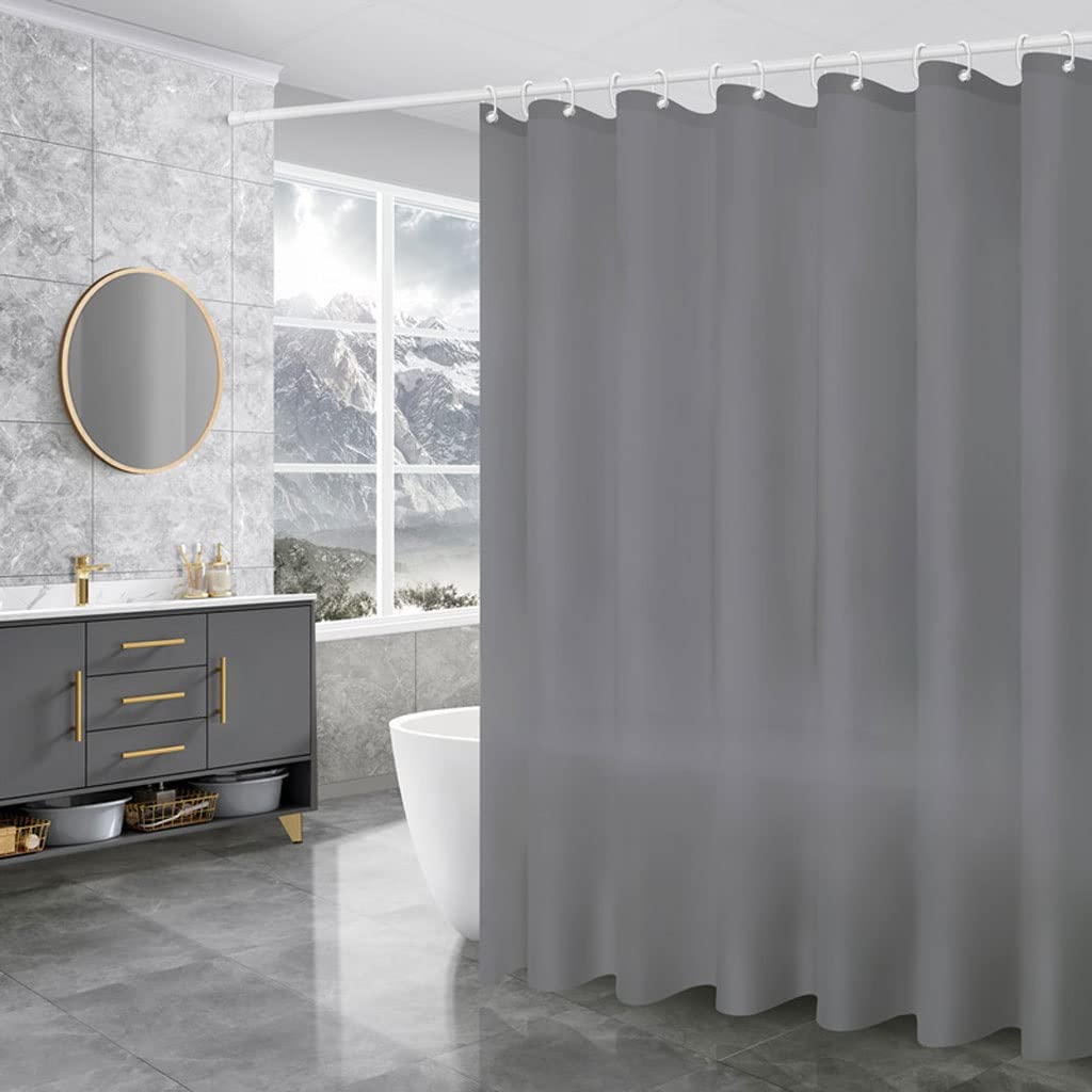 MOBYGKFY Bathroom Shower Curtain 3D Waterproof Hook Toilet Door