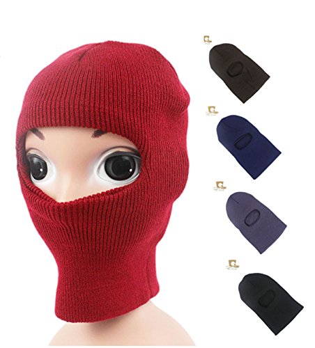 Qhome Children One Hole Tactical Face Ski MASK Balaclava Beanie Knit Cap Hat4